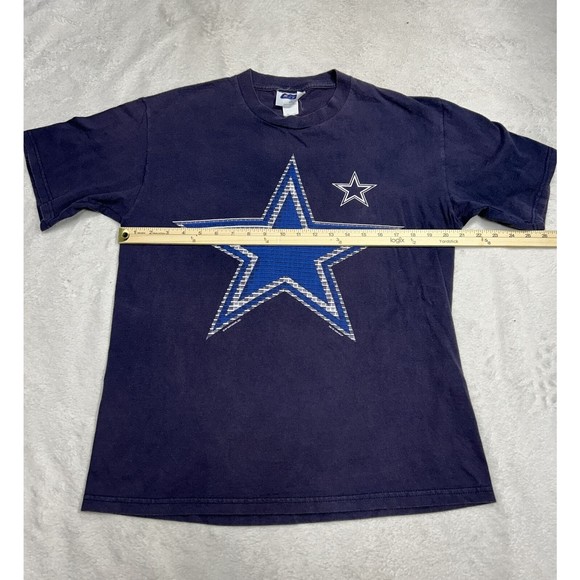 Vintage 1999 CSA Dallas Cowboys Star Logo Navy Blue Graphic T-Shirt Size Large - Picture 5 of 8